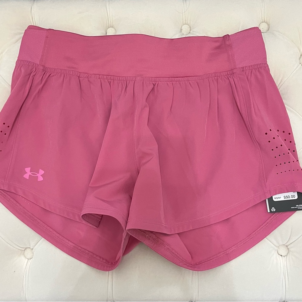 Under Armour Fitted Pink Athletic Shorts